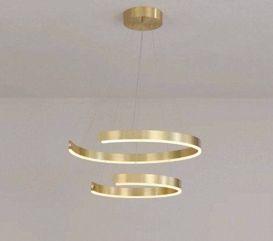 Люстра подвесная, медь, ПММА, STELLA 60*80 металл, LED.