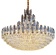 Люстра подвесная ERIS 60*52 золото, кристалл, металл, Е14.