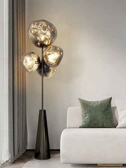 Торшер черный Eleviq, 58*20*175 см, LED, Е27, металл, 14 Вт