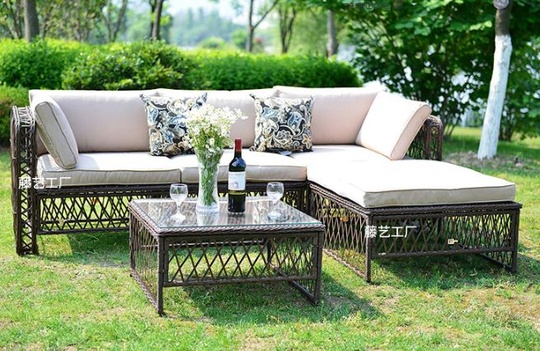 Диван из ротанга Caryh