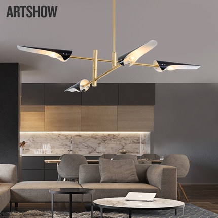 Дизайнерский светильник белый Efilora, 130*50 см, потолочный, E14, железо, железо, современный, белый