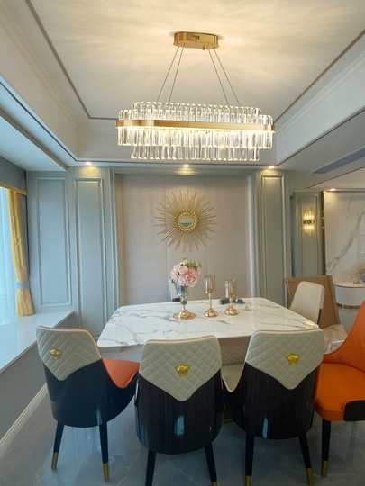 Люстра подвесная, бронза, хрусталь, BRONZE 100*36, металл, LED.