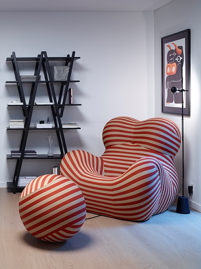 Кресло Serie Up красно-белое 92×96×91 см – комфорт для дома и офиса