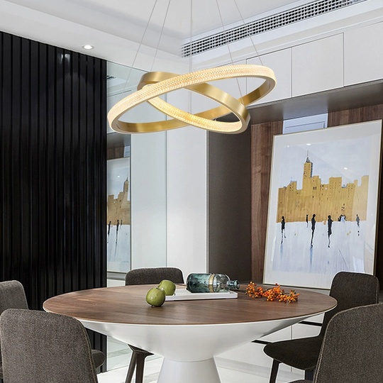 Люстра подвесная, медь, ПММА, MAUI 60*80 металл, LED.