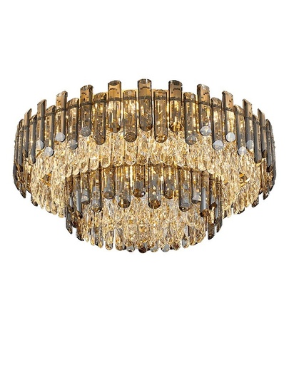 Потолочный светильник, медь, хрусталь, CHARITY 80*36 металл, Е14.