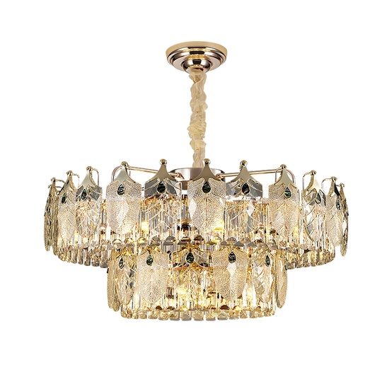 Подвесной светильник KUDRET 80*38, золотой, стекло, Е14.