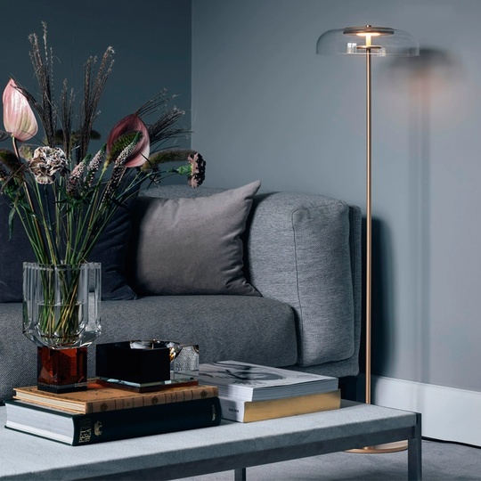 Торшер золото Glint, 23*23*120 см, LED, металл, 10 Вт