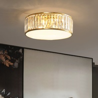 Потолочный светильник, золото, кристалл, BETHANY 50*15 металл, E14.