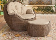 Кресло из ротанга Yuge