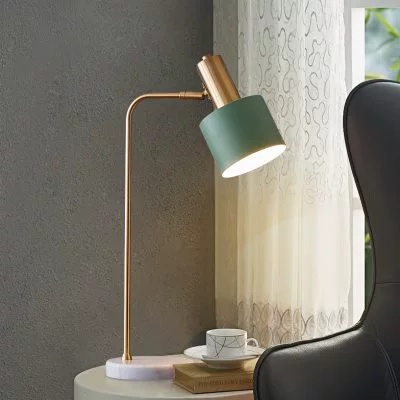 Настольная лампа CHARLEY 35*55, бронза, зеленый, металл.