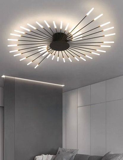 Люстры черная Elyzorn, металл, 105*9 см, светодиодная, LED