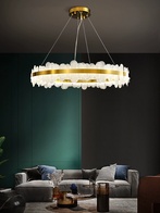 Люстра подвесная, медный, стекло, STUNNING 60*15, металл, LED.