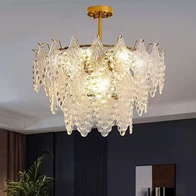 Люстра подвесная, медный, стекло, AYSUN 70*37, металл, E14.