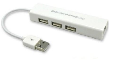 Адаптер LAN RJ45 - 3 USB HUB Ethernet