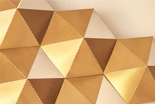 Настенный светильник Sconce, 92*78 см, золотой, LED