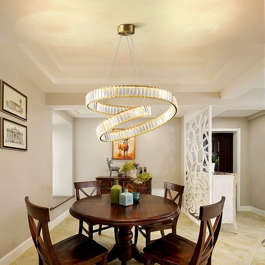 Люстра подвесная, медный, кристалл, AYSEL 60*20, металл, LED.