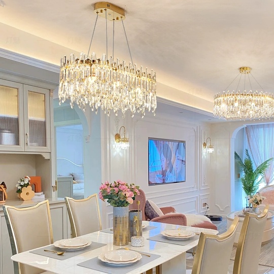 Люстра подвесная, бронза, кристалл, PIXI 100*35*31 металл, E14.