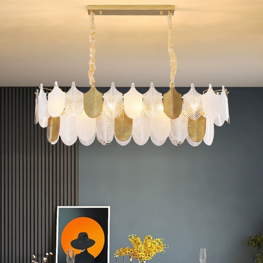 Люстра подвесная, медь, стекло, GUNAYDIN 110*30, металл, Е14.