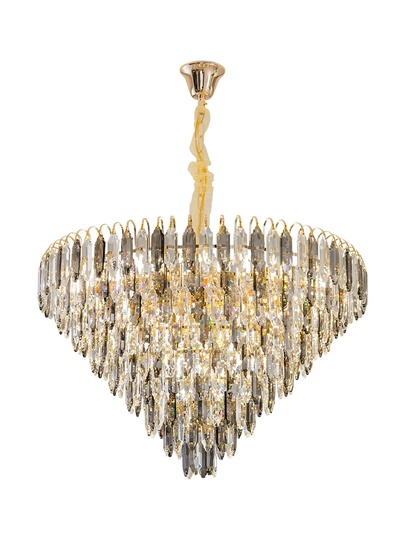 Люстра подвесная EREN 100*58 дымчатый, стекло, металл, Е14.