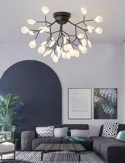 Люстра черная Avalure, металл, стекло 59*33 см, G4