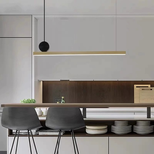 Подвесной светильник, бронза,  DERIN 118*13, ПММА, металл, LED.