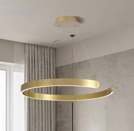 Люстра подвесная, медь, ПММА, PENNY 60*5 металл, LED.