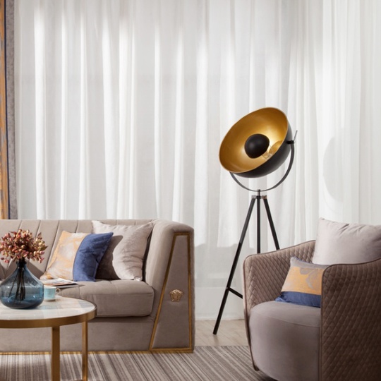 Напольный светильник черный HOLLYWOOD, E27, 60 Вт