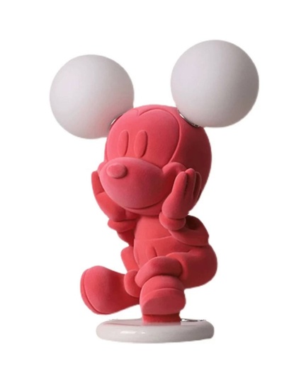 Настольная лампа, MICKEY 27*35, смола, стекло, розовый