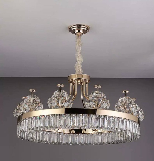 Подвесной светильник OSMAN 100*35, золотой, кристалл, металл,  LED.