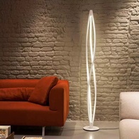 Торшер белый Zenere white 18*18*150 см, LED, ПММА, 14 Вт