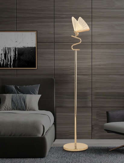 Напольный светильник бабочка BUTTERFLY, Прозрачный, LED, 6 Вт