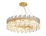 Люстра подвесная ERDEN 80*25 золото, стекло, металл, Е14.