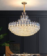 Люстра подвесная ERIS 78*68 золото, кристалл, металл, Е14.