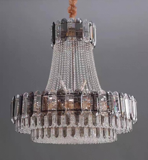 Люстра подвесная, золото, кристалл, CORBIN 150*160 металл, E14.