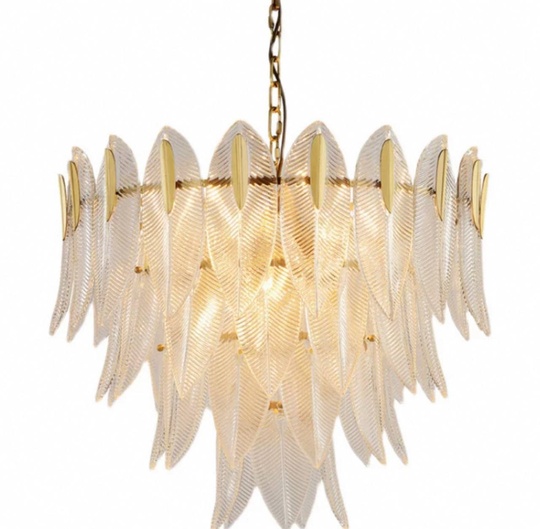 Люстра подвесная, медный, кристалл, BELLE 48*45, металл, E14.