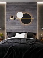 Настенный светильник DOUGL 29*60, черный, белый, металл, LED.