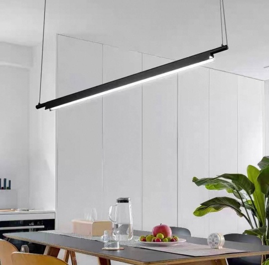 Люстра черная Vantor, металл, 120*200 см, светодиодная, LED