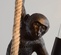 Светильник обезьяна на канате, черная monkey, E27, 40 Вт