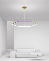 Люстра подвесная, медь, ПММА, OREO 80*120 металл, LED.