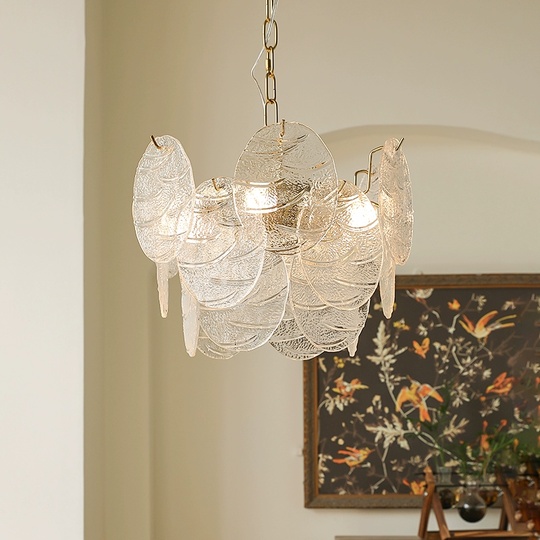 Люстра подвесная, медный, стекло, PERSPICACIOUS 80*40, металл, E14.