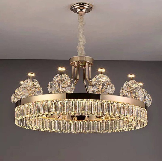 Подвесной светильник OSMAN 80*35, золотой, кристалл, металл,  LED.