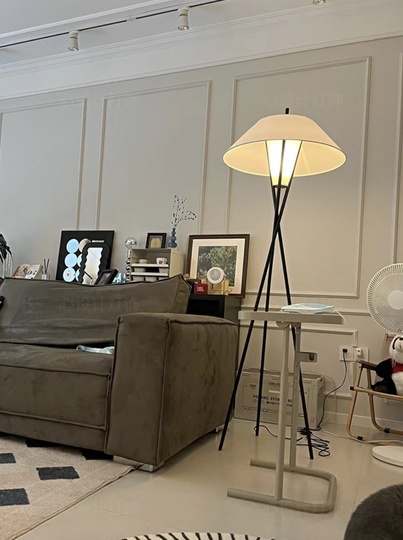 Напольный светильник черный HOGER, E27, 15 Вт