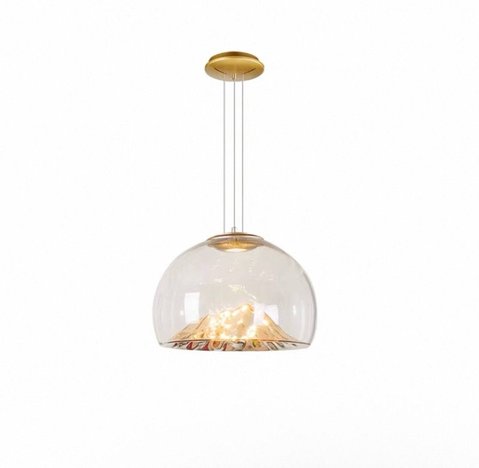 Люстра золотая Elimbrast, металл, стекло, 40*30 см, COB