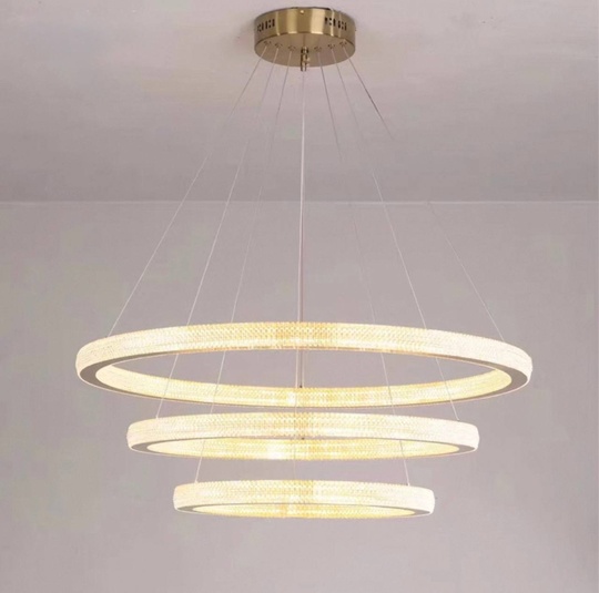 Люстра подвесная, медь, ПММА, ZEUS 80*60*40 металл, LED.