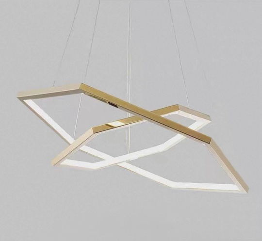 Люстра подвесная, медь, ПММА, CHIP 40*60 металл, LED.