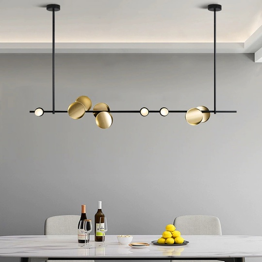 Люстра черная Love, металл, 200*100 см, светодиодная, LED