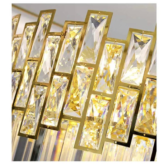 Люстра BACI 80*30 золото, стекло, металл, Е14.