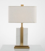 Лампа настольная белая 38*63 см, My Interno Kingston