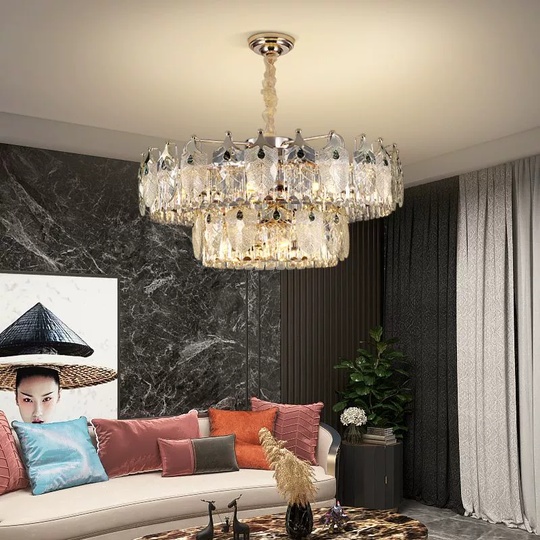 Подвесной светильник KUDRET 80*38, золотой, стекло, Е14.