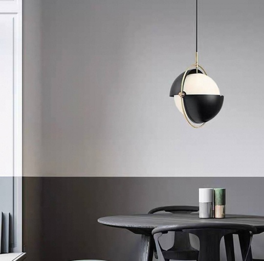 Люстра черная Orvinti, металл, 28*31 см, Е27